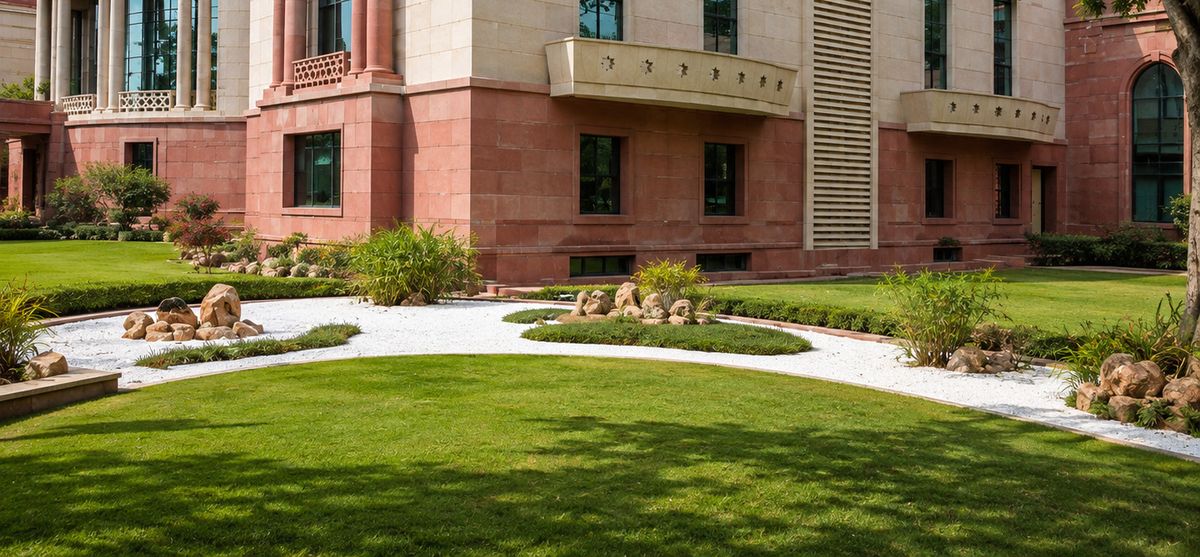 Landscape at Zen Garden, Ministry of External Affairs
