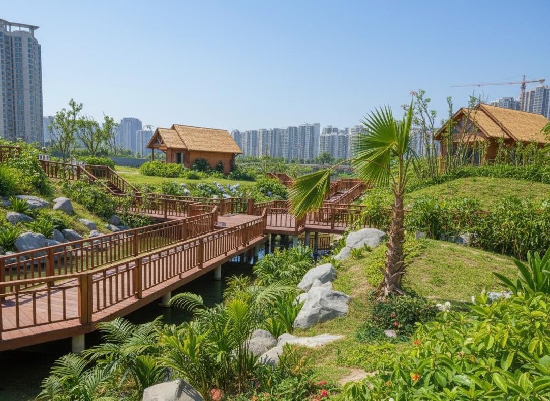 Landscape at Rise Residency Resort