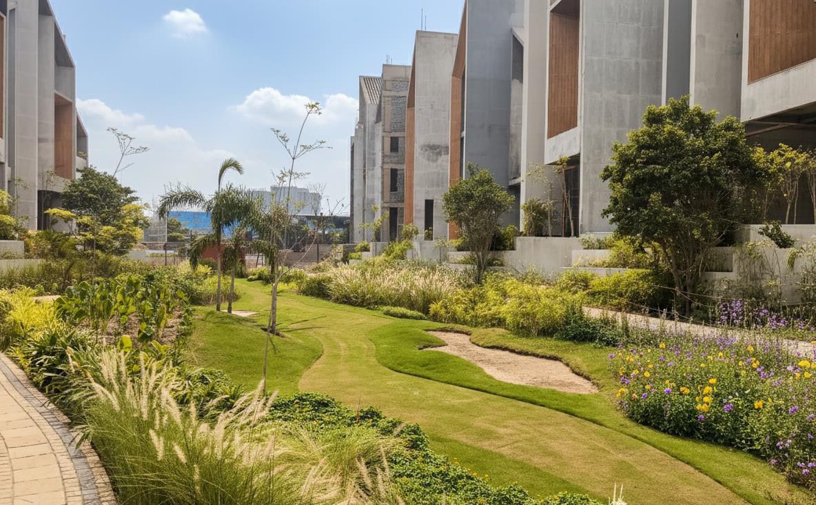 Landscape at Rise Residency Resort