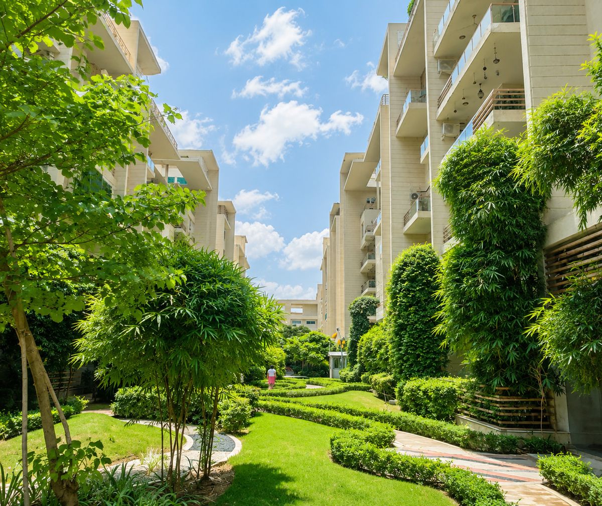 Landscape at Mahagun Moderne, Noida